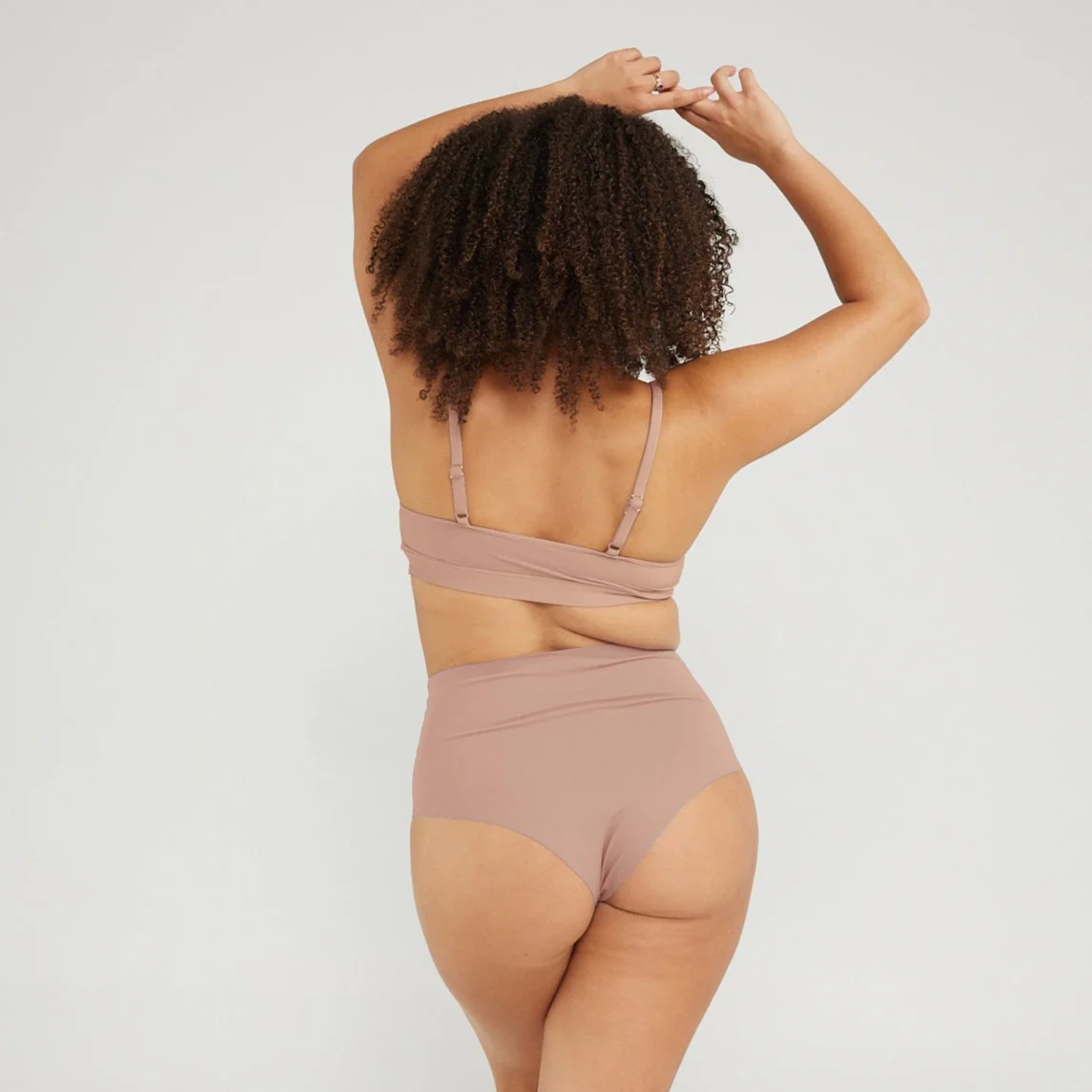 High-Rise Cheeky - Seamless Cotton - Latte - Image 5