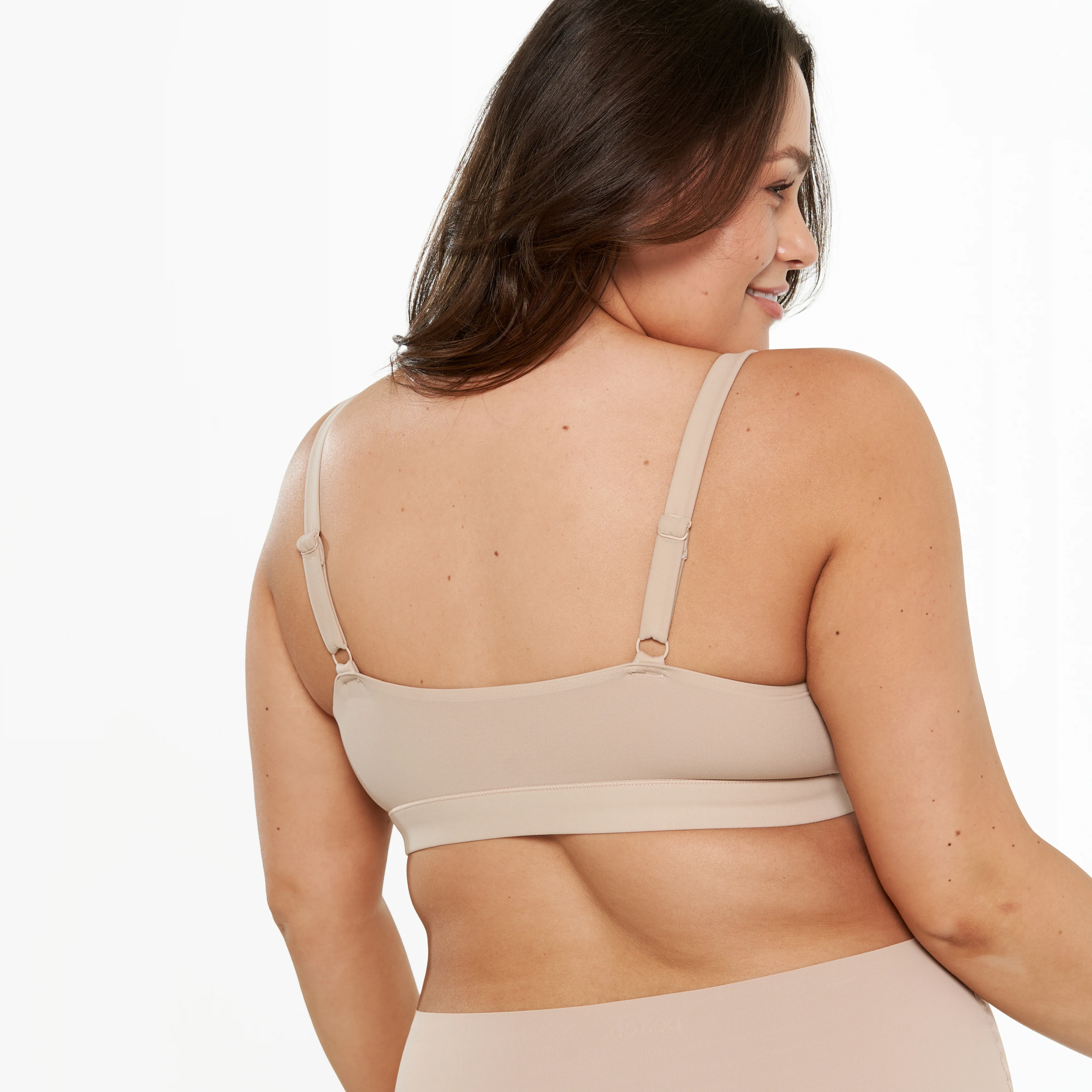 Scoop Bralette - Super Stretch - Latte - Image 5